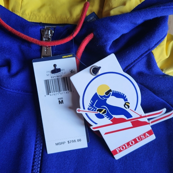 Brand New Men's Polo Ralph Lauren USA Holiday Suicide Skier 1992 Medium ⛷️ - Picture 3 of 3